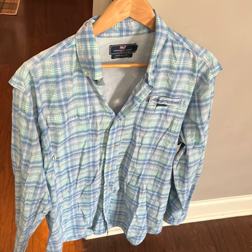 Fishing button down